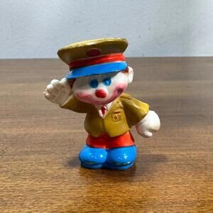 Vintage Clown Figurine 1981 Hong Kong Mego Miniature 2" PVC Soldier Military